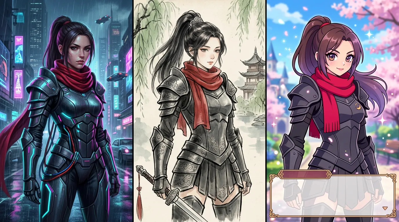 赛博风角色 / 古风角色 / 二次元角色