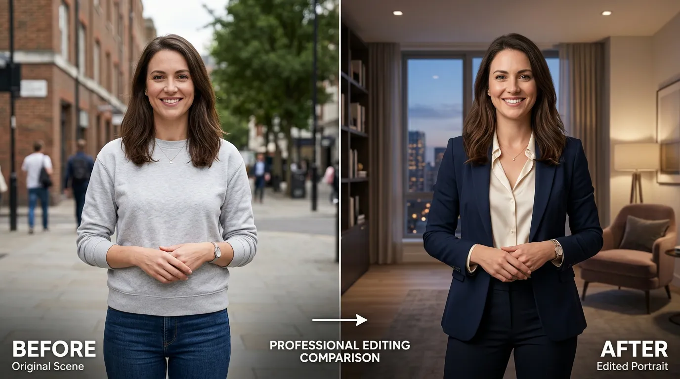 僅更換服裝/顏色/背景，主體保持不變